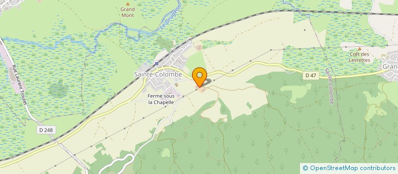 localisation de l'entreprise  DU GROS TILLEUL  SAINTE-COLOMBE