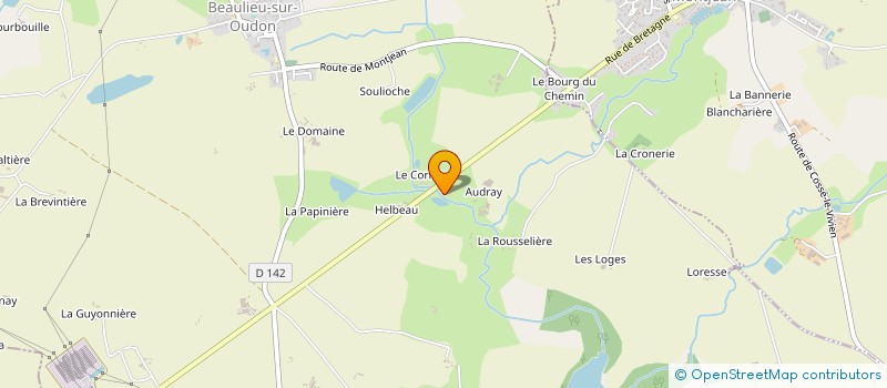 localisation de l'entreprise DU GUE BEAULIEU  BEAULIEU-SUR-OUDON