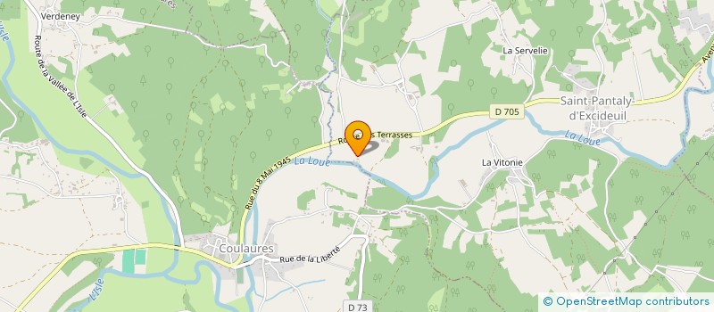 localisation de l'entreprise DU GUE DE JAYE à SAINT PANTALY D EXCIDEUIL