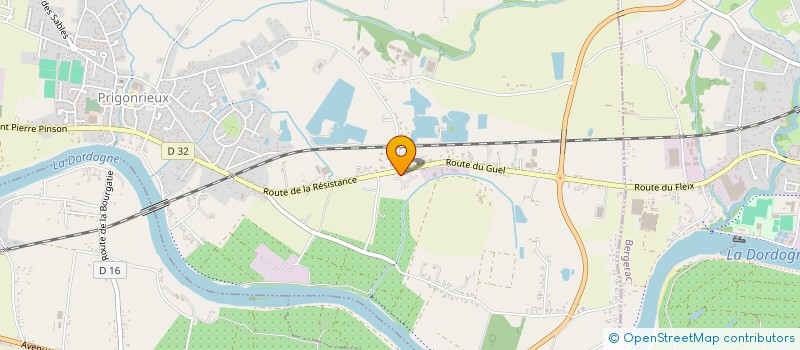 localisation de l'entreprise DU GUEL  PRIGONRIEUX