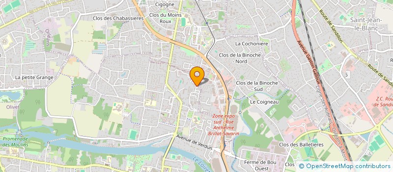 localisation de l'entreprise DU GUESCLIN PATRIMOINE à ORLEANS
