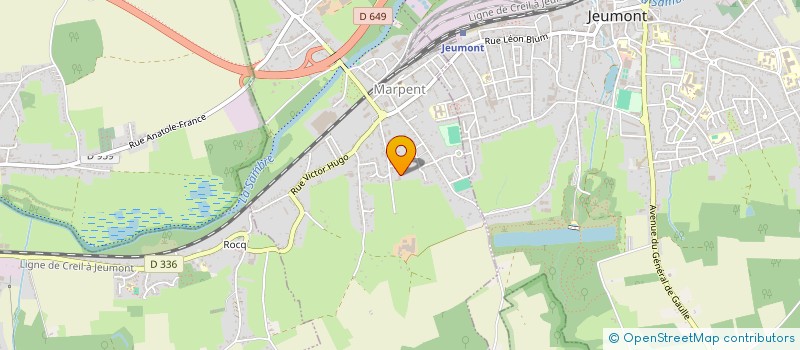 localisation de l'entreprise DU HAINAUT  MARPENT