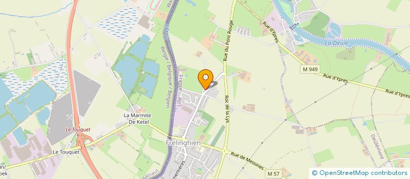 localisation de l'entreprise DU HALAGE  FRELINGHIEN