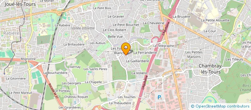 localisation de l'entreprise DU HAMEAU 2  CHAMBRAY-LES-TOURS