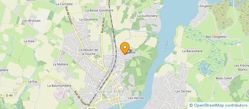 localisation de l'entreprise DU HAMEAU  SUCE-SUR-ERDRE