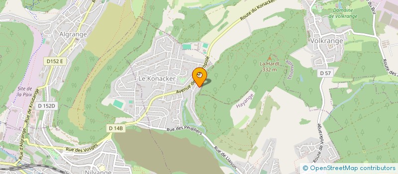 localisation de l'entreprise DU HAMEAU  HAYANGE