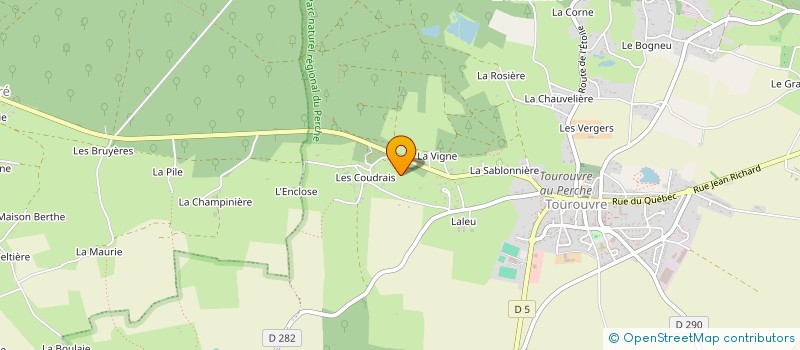 localisation de l'entreprise DU HAUBERT à TOUROUVRE AU PERCHE