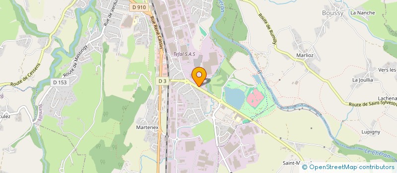 localisation de l'entreprise DU HAUT  RUMILLY