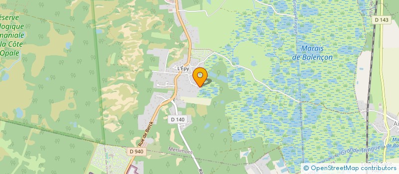 localisation de l'entreprise DU HAUT BANC  MERLIMONT