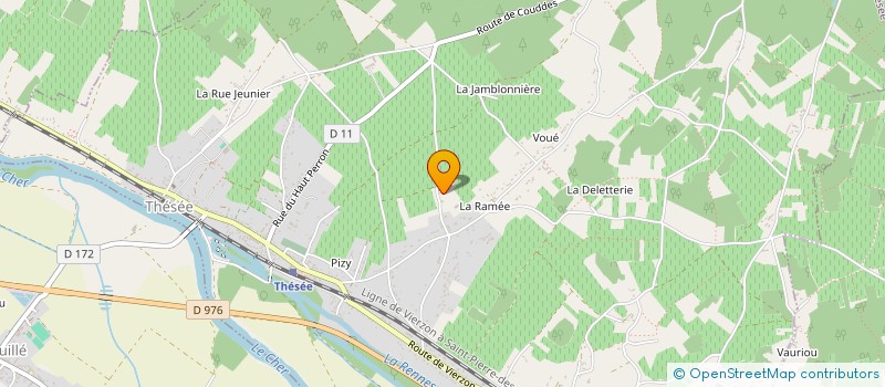 localisation de l'entreprise DU HAUT CHESNEAU  THESEE