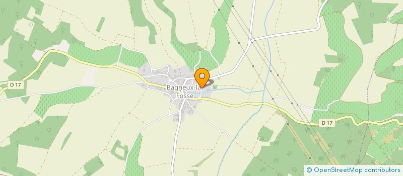 localisation de l'entreprise DU HAUT D'UNE ETOILE  BAGNEUX-LA-FOSSE