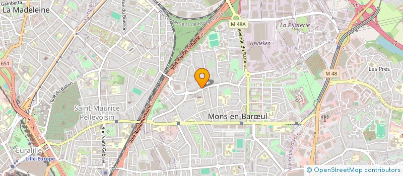 localisation de l'entreprise DU HAUT DE MONS  MONS-EN-BARUL