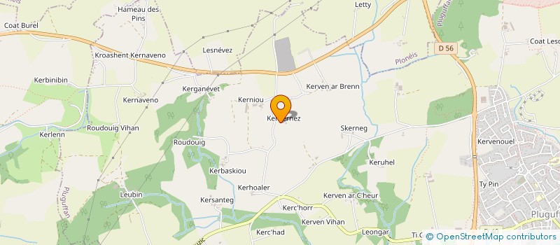 localisation de l'entreprise DU HAUT DES CIMES à PLUGUFFAN