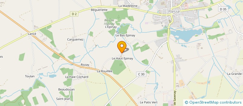localisation de l'entreprise DU HAUT EPINAY à PLESSE