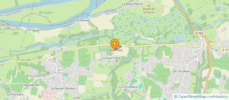 localisation de l'entreprise DU HAUT FRESNE  CHAMPTOCEAUX