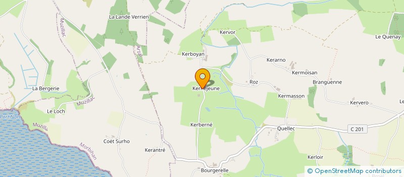 localisation de l'entreprise DU HAUT KERNE à MUZILLAC