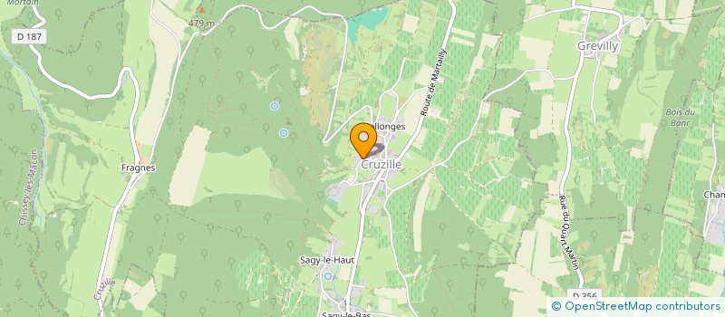 localisation de l'entreprise DU HAUT MACONNAIS  CRUZILLE