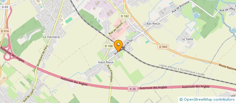 localisation de l'entreprise DU HAUT RIEUX  LILLERS