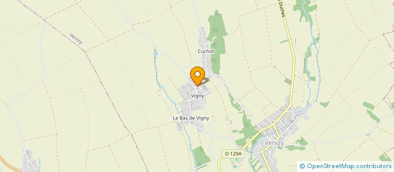 localisation de l'entreprise DU HAUTVIGNY  VENIZY