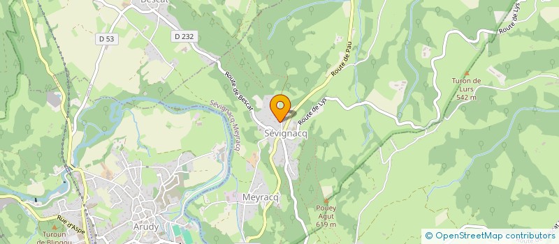 localisation de l'entreprise DU HOIGNAS  SEVIGNACQ-MEYRACQ