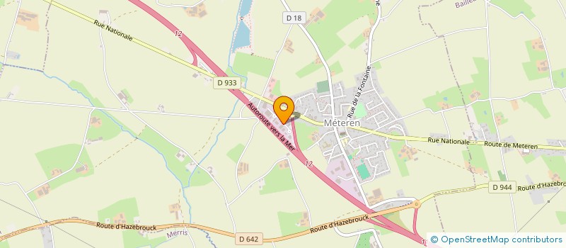 localisation de l'entreprise DU HOMMEL  METEREN