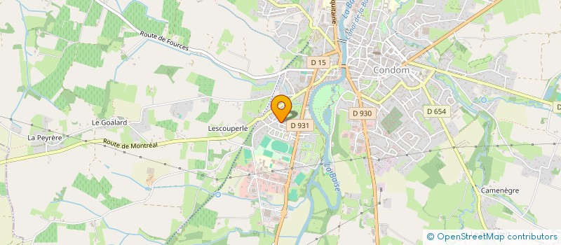 localisation de l'entreprise DU HOURESTE à CONDOM