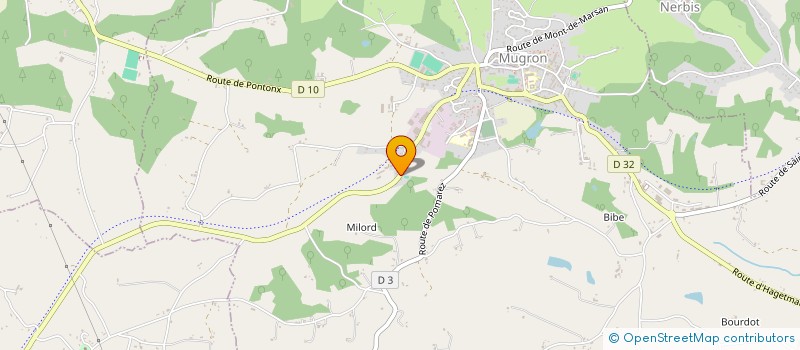 localisation de l'entreprise DU HOURNET à MUGRON