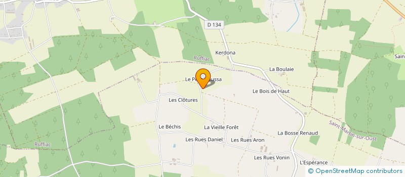 localisation de l'entreprise DU HOUSSA  SAINT-MARTIN-SUR-OUST