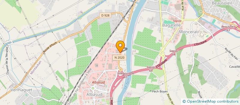 localisation de l'entreprise DU HUIT AVRIL  MONTAUBAN