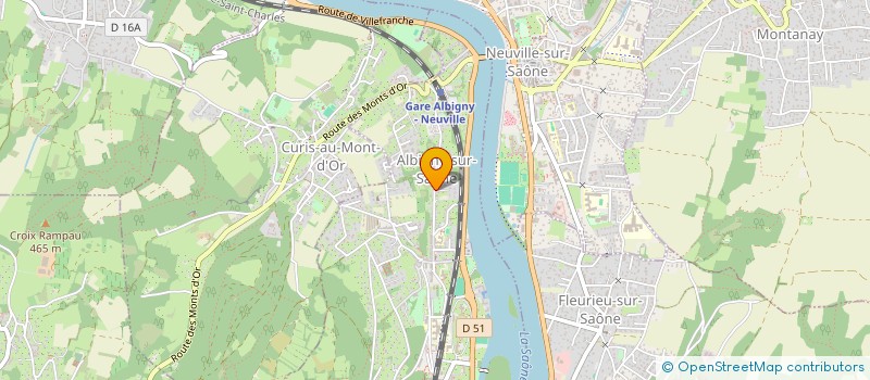 localisation de l'entreprise DU JANORE  ALBIGNY-SUR-SAONE