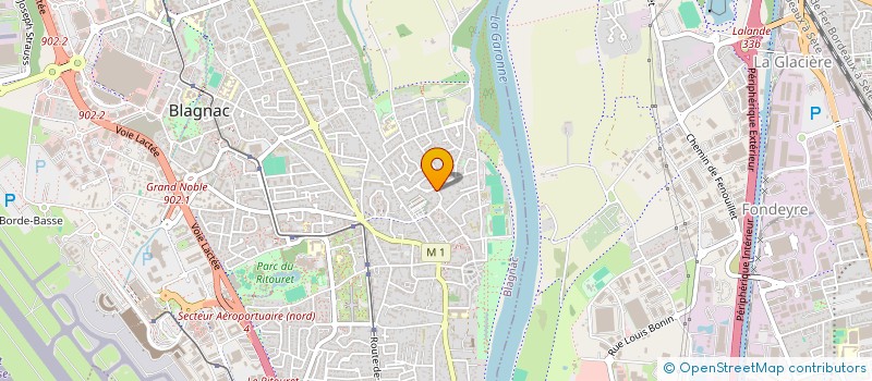 localisation de l'entreprise DU JARDIN  BLAGNAC