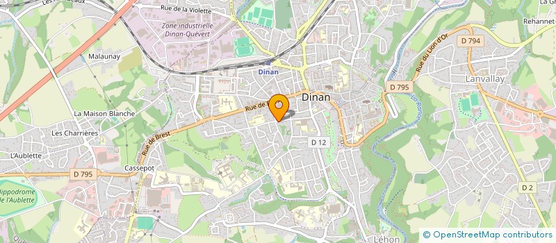 localisation de l'entreprise DU JARDIN  DINAN