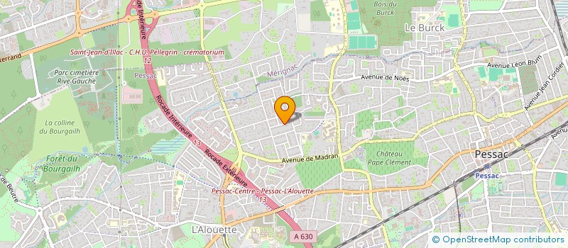 localisation de l'entreprise DU JARDIN DE PIERROT  PESSAC