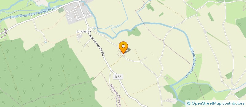 localisation de l'entreprise DU JARRIER  VERNEUIL D'AVRE ET D'ITON