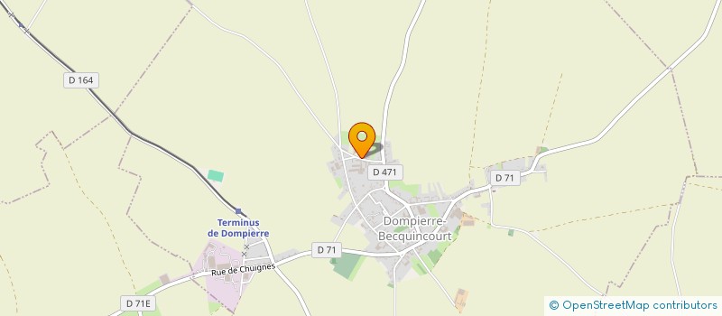 localisation de l'entreprise DU JEU DE PAUME  DOMPIERRE-BECQUINCOURT