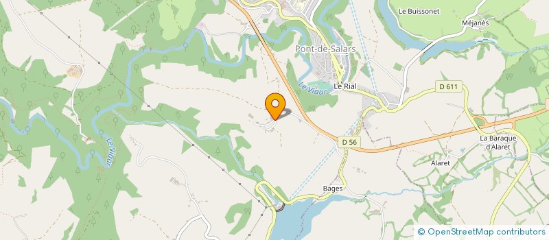 localisation de l'entreprise DU JONCAS  PONT-DE-SALARS