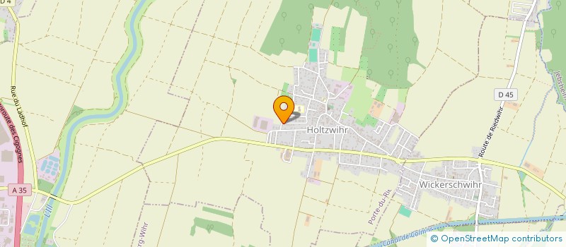 localisation de l'entreprise DU JOUVET  OSTHEIM