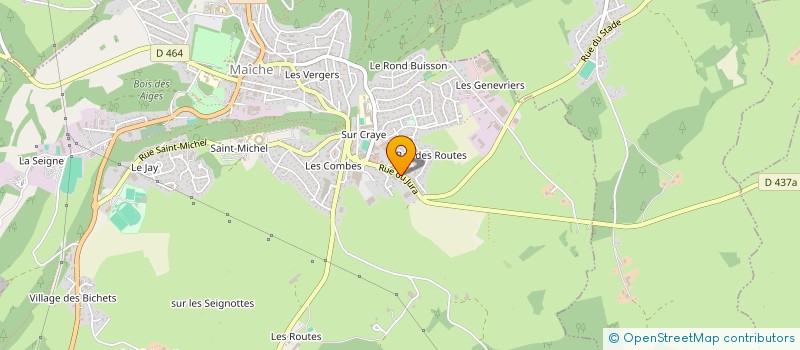 localisation de l'entreprise DU JURA  MAICHE