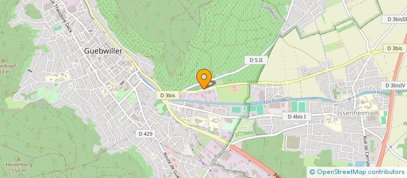 localisation de l'entreprise DU KITTERLE  GUEBWILLER