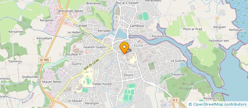 localisation de l'entreprise DU KREIZ-KER  PONT-L'ABBE