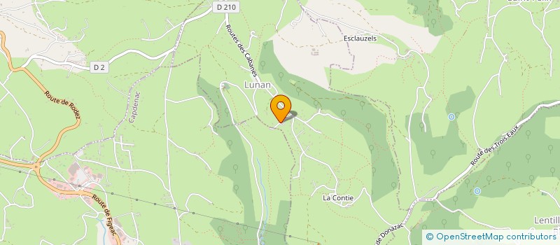 localisation de l'entreprise DU L.A.C  LUNAN