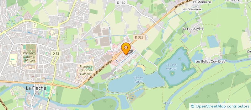 localisation de l'entreprise DU LAC  LA FLECHE