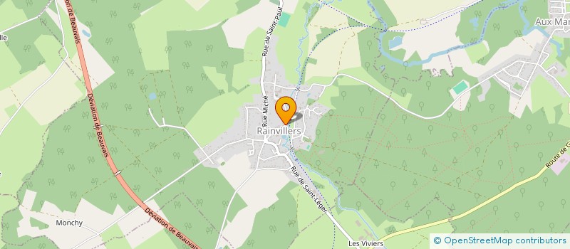 localisation de l'entreprise DU LAC  RAINVILLERS