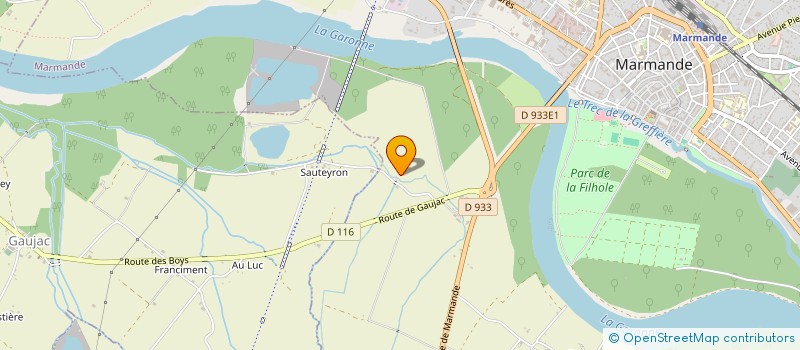 localisation de l'entreprise DU LAC  MARMANDE