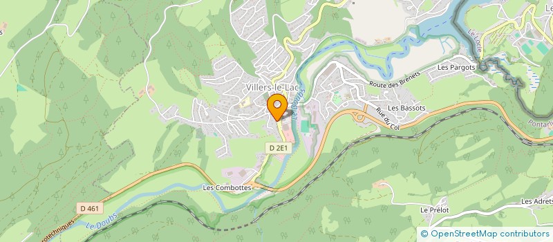 localisation de l'entreprise DU LAC  VILLERS-LE-LAC