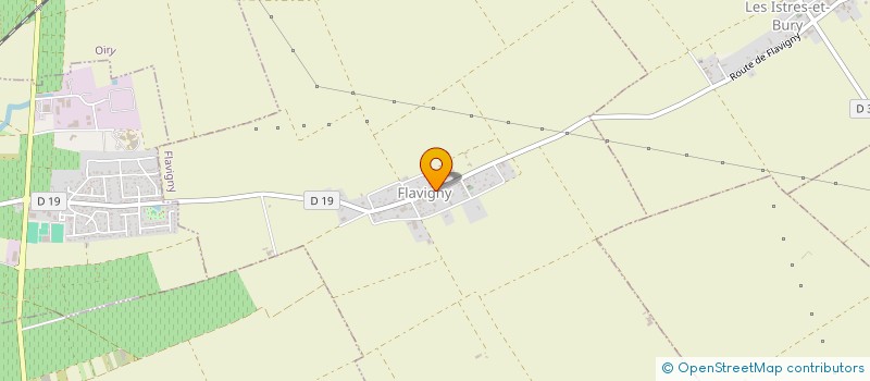 localisation de l'entreprise DU LAC  FLAVIGNY