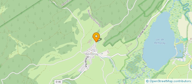 localisation de l'entreprise DU LAC DE REMORAY  REMORAY-BOUJEONS