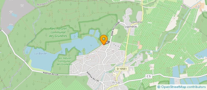 localisation de l'entreprise DU LAC TMAC  ARSAC