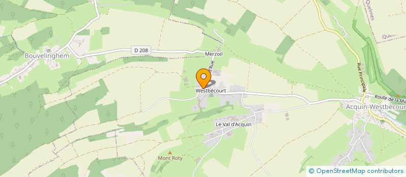 localisation de l'entreprise DU LAIT DORE  ACQUIN-WESTBECOURT