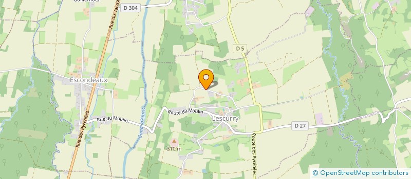 localisation de l'entreprise DU LARDOU  LESCURRY